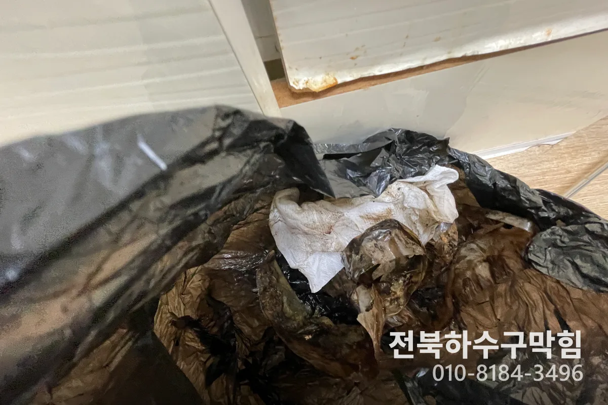 전주시 덕진동 변기막힘 작업 완료 후 정상 배수 확인