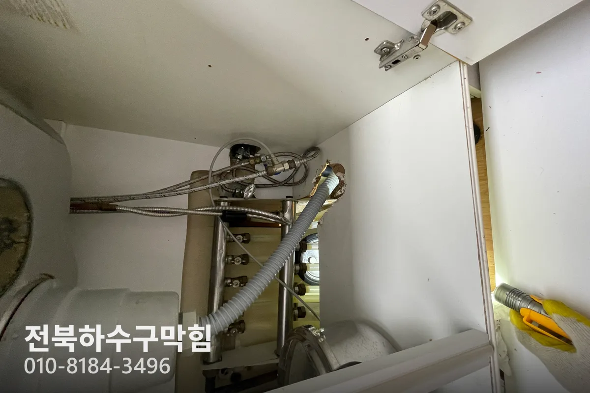 익산시 어양동 하수구막힘 작업 완료 후 정상 배수 확인