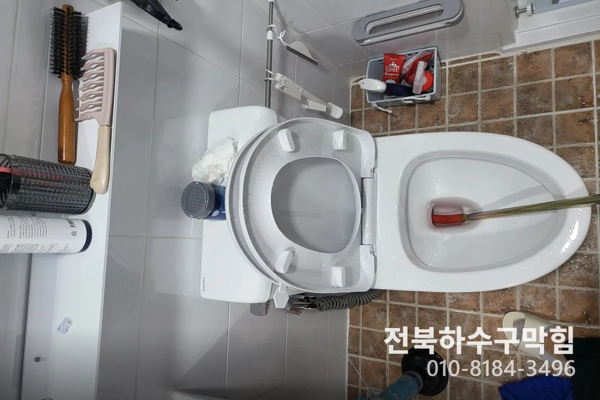 익산시 영등동 싱크대막힘 작업 완료 후 정상 배수 확인